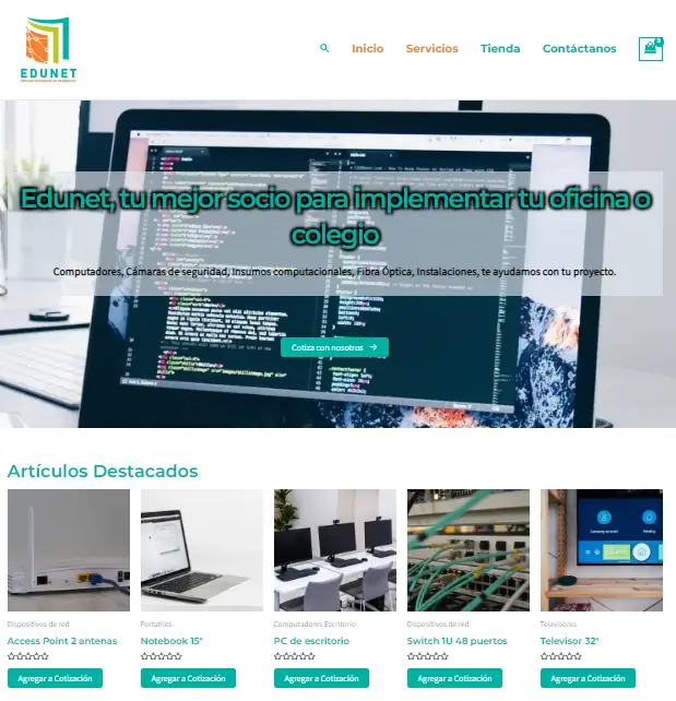 Ecommerce cotizaciones productos y servicios