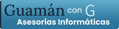 logo de empresa guaman con g cyan